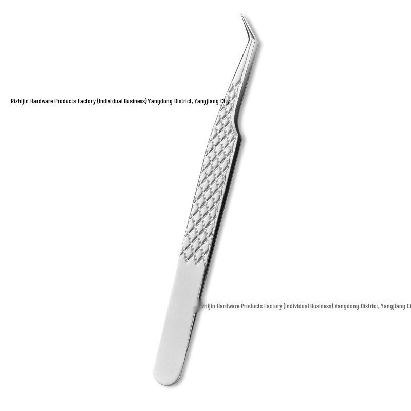 Textured Eyelash Tweezers & High-Quality Curler for Lash Artists - Ideal for Blooming and Grafting False Lashes.