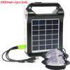 Portable 15W Rechargeable Solar Panel Power Storage Generator Kit USB Charger With Lamp Lighting Home Solar Energy System