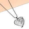 Heart-Shaped Hummingbird Wing Necklace, Made Of Stainless Steel. We Love It, Don'T Miss Out! Suitable For Both Men And Women.