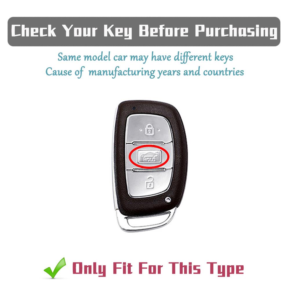 3 Buttons Soft TPU Smart Key Fob for Hyundai Santa Fe Tucson Elantra Creta Sonata I30 Ix35 Ix45 I10 I40 Rena Protective Keychain