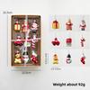 New Arrival Fashion Glass Christmas Ornaments Santa Snowman Pendant for Xmas Tree Deco Perfect Christmas Gift