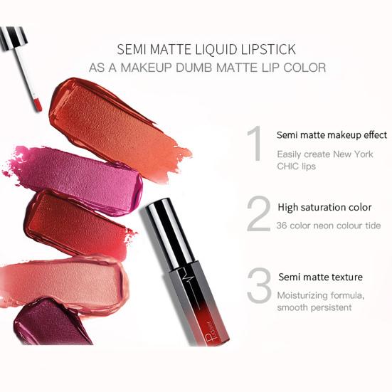 Balsamo per labbra idratante non secco Lucidalabbra opaco impermeabile senza sbavature 6 g Trucco labbra facile da colorare