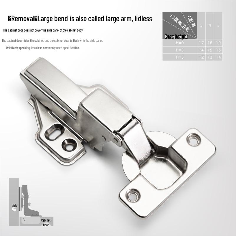 Hydraulic Two-Stage Cold Rolled Steel Cabinet Door Hinge