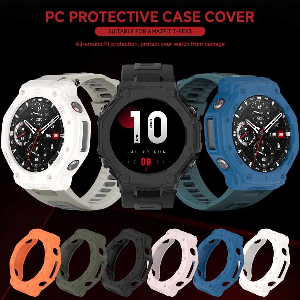 TPU Protective Case For Amazfit T-rex 3 Smart Watch Strap Cover Soft Silicone Bumper for Trex 3Pro 48 Protector Shell Accessoies
