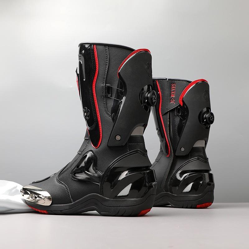 Motorrad-Stiefel für Herren und Damen für alle Jahreszeiten - Offroad-Renn-Kurzstiefel
