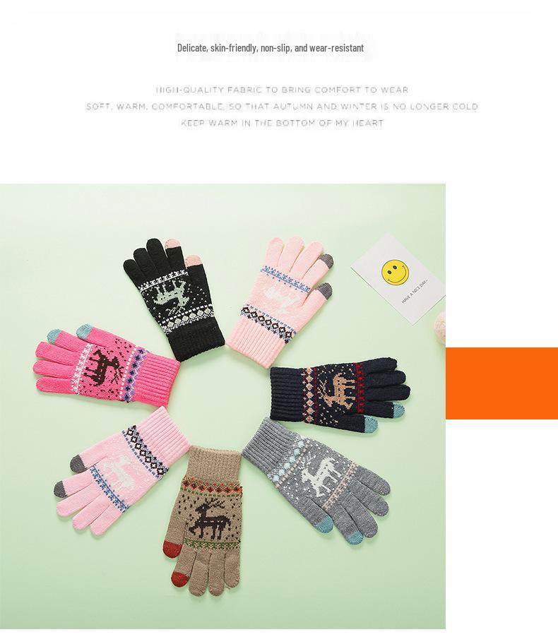 

Унисекс Вязаные Шерстяные Перчатки - Теплые, Защищающие от Холода Зимние Перчатки