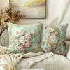 Rococo Floral Pillow Covers Vintage Wallpaper Pattern Cushion Covers Single Sided For Sofa Living Room Bedroom Home Decorations