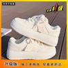 With Skirt Little White Shoes Women's 2025 New Ins Trendy Versatile Niche Design Board Shoes Milk Fufu Platform Women's Shoes