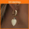 Retro Earrings Heartshaped For Women Elegant Geometric Design Copper