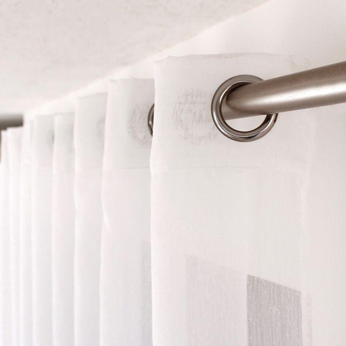 Plain Wide Eyelet Voile White 300x240 Cm