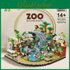 Wüsten-Zoo-Szene Montage Baustein Modell Ornament Für Kreative Kinder