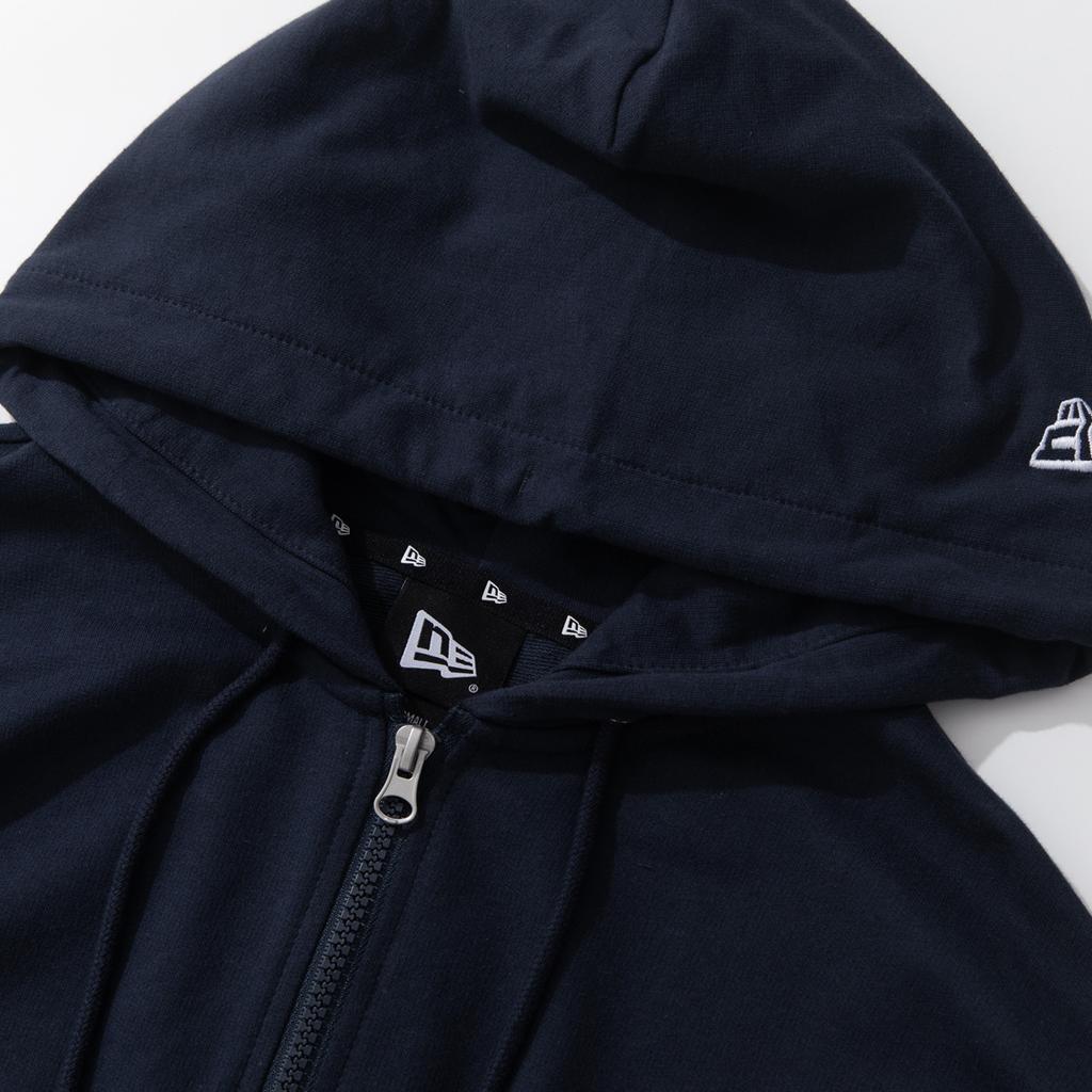 New Era × MLB New York Yankees Logo Print Zip-Up Hoodie Men hoodies Navy-Blue 12588129