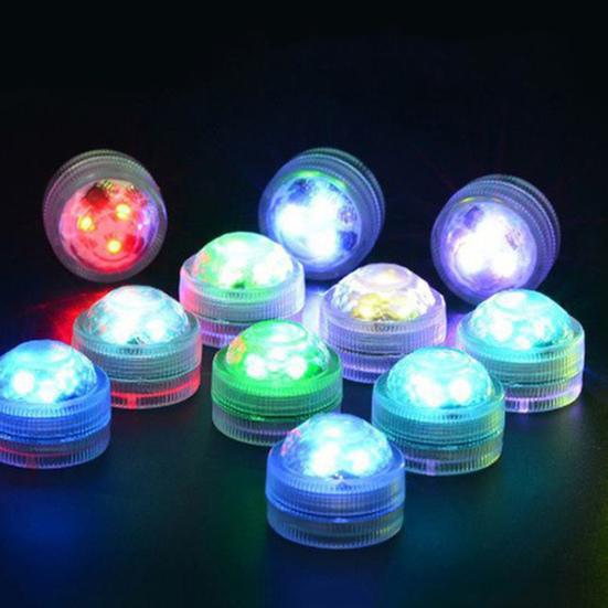 12Pcs Underwater Lights with Intelligent Remote Control Energy-Saving Waterproof Multiple Modes RGB