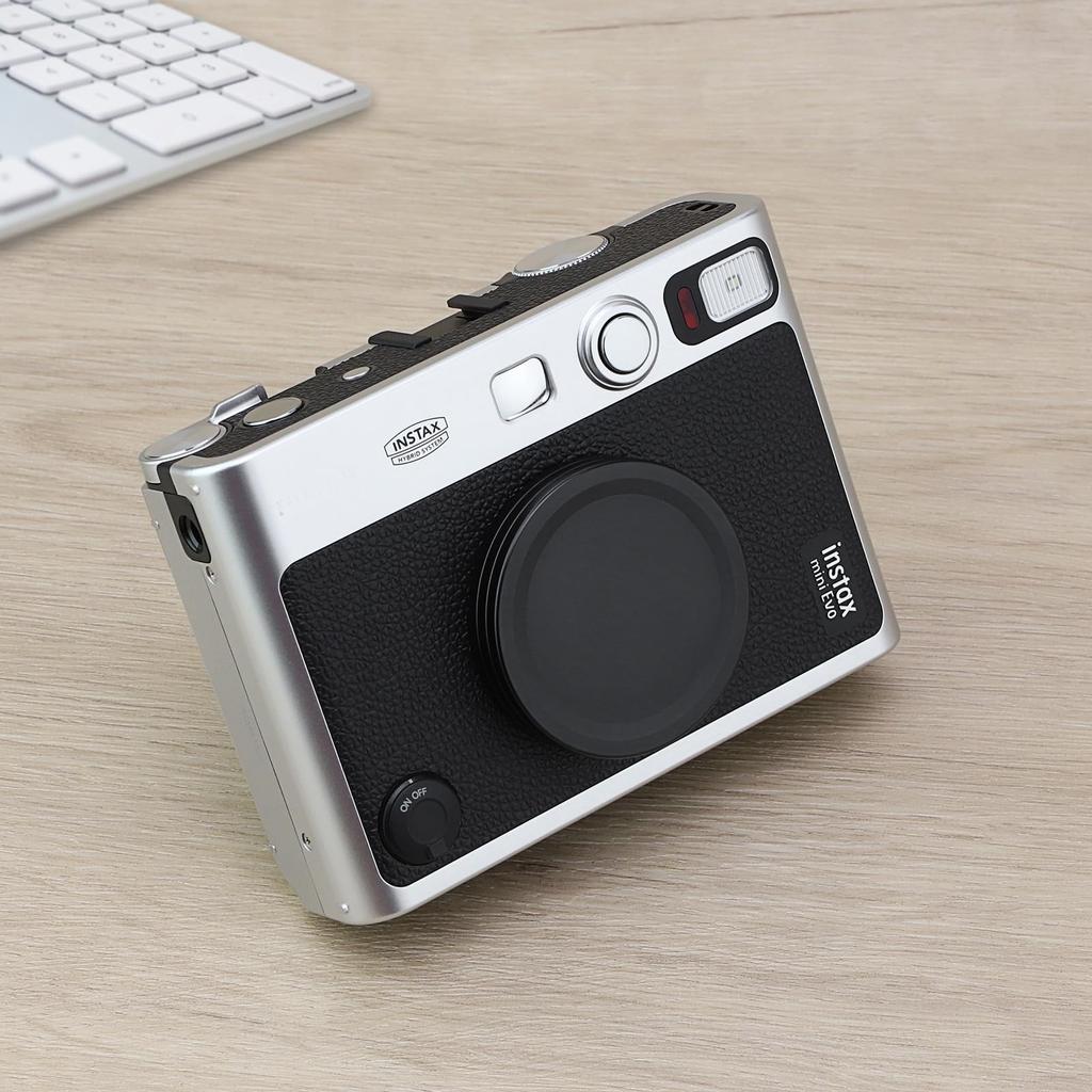 Haoge Metal Lens Cap for Fujifilm Instax Mini Evo Film Photo Camera Accessories Lens Black Cover,