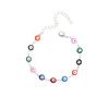 New Accessories, Bohemian Color Vintage Devil's Eye Necklace Bracelet Ankle Set