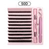 DIY Lashes Extension Kit Eyelashes 200 PCS Clusters Lash Bond and Seal Makeup Tools for Gluing Lashes Gluing Glue Accessories