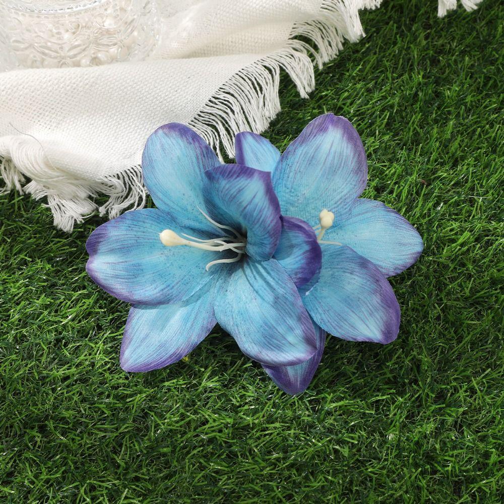 Multicolor Lily Flower Hair Clip Bohemian Style Hawaii Headdress  Fashion Accessory