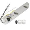 Musiclily Basic 32mm Telecaster Pre-Wired Control Plate with 3-Way Switch for Tele Electric Guitar, Chrome