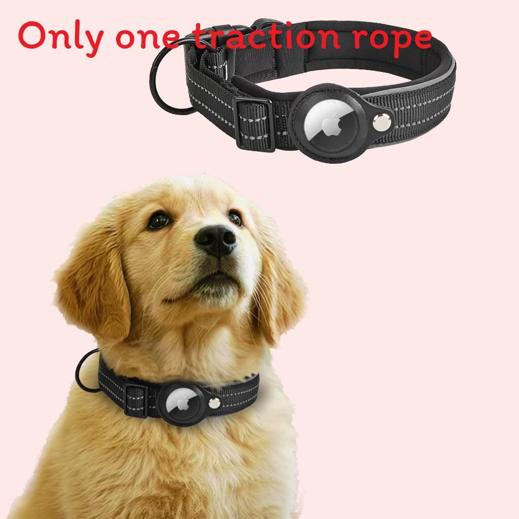 

Pet Tracker Collar For Dogs With Airtag Compatibility And Nylon Material For Outdoor Walks Black,S