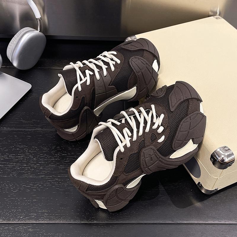 Fashion Red Women's 2025 New Spring Summer Versatile Sports Leisure Oes Retro Racing Soft Bot Agan Oes Cross  Casual Shoes