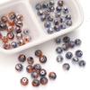 12x10mm Glass Cut Flat Round Beads Interval Scattered Beads For DIY Bracelets Necklaces Jewelry Making