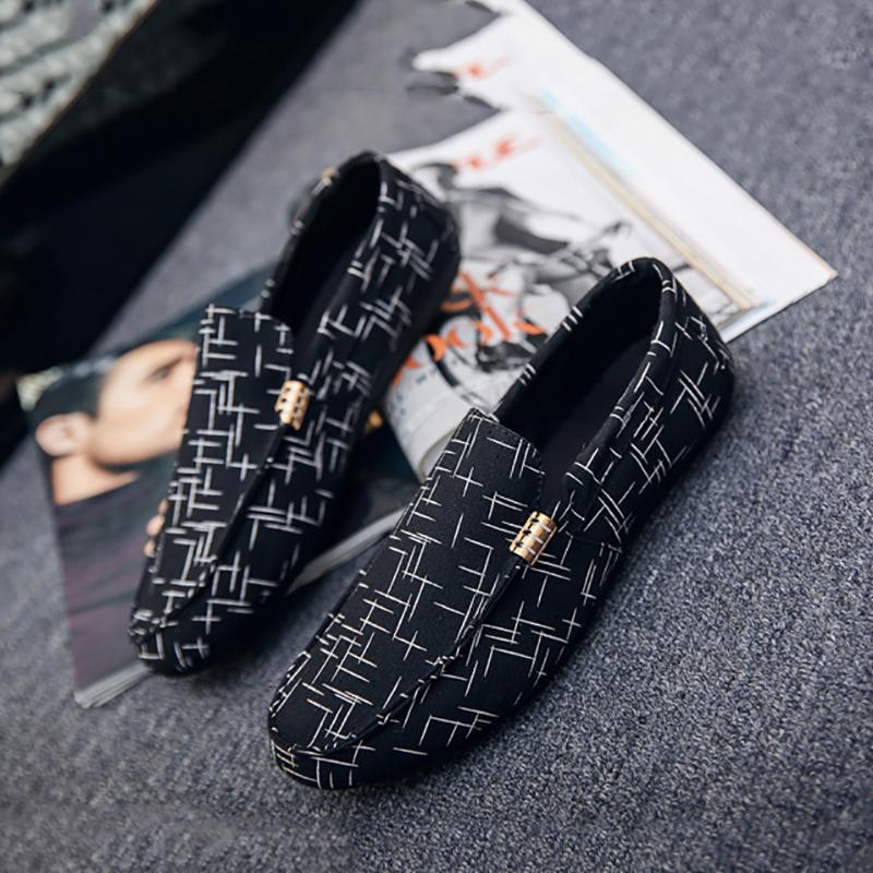 Spring and Summer Men's Peas Shoes Korean Style Old Beijing Cloth Shoes Breathable Men's Casual Footwear