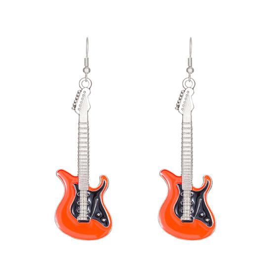 Ladies Earrings Beautiful Fine Workmanship Exquisite Ladies Fashion Earrings Electric Guitar Drop Earrings Women's Earrings Party Accessory