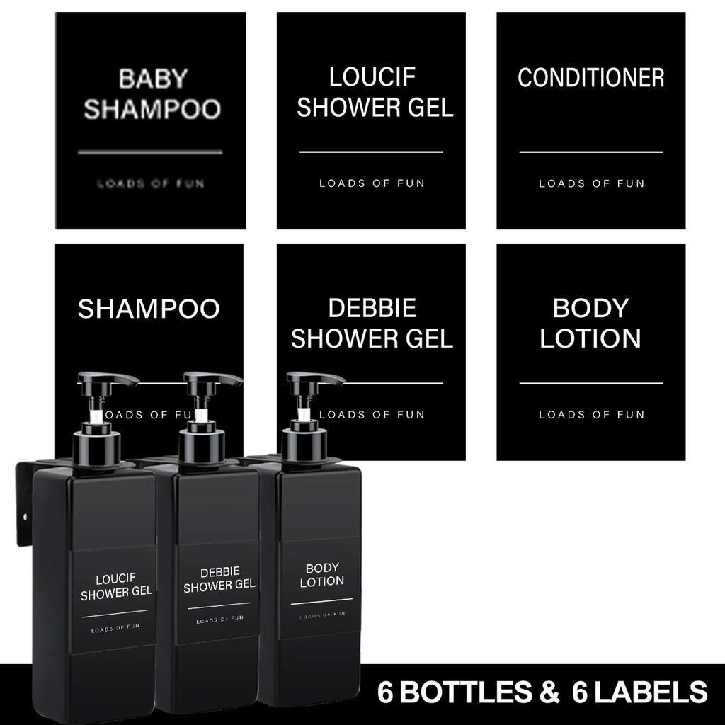 500ML Soap Dispenser Refillable Shampoo Conditioner Hands and Dishes Soap Dispenser Bottle for Kitchen Bathroom