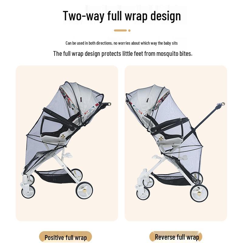 Universal Baby Stroller Mosquito Net & Cooling Mat Set