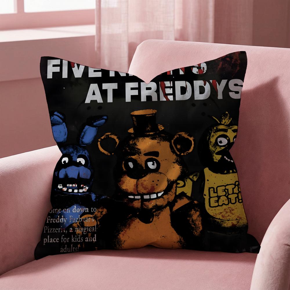 F-Five Nights At Freddy's GAME Cushion Cover Multi-Scene Pillow Cover for Home & Car - Reversible, Soft & Durable for Daily Use