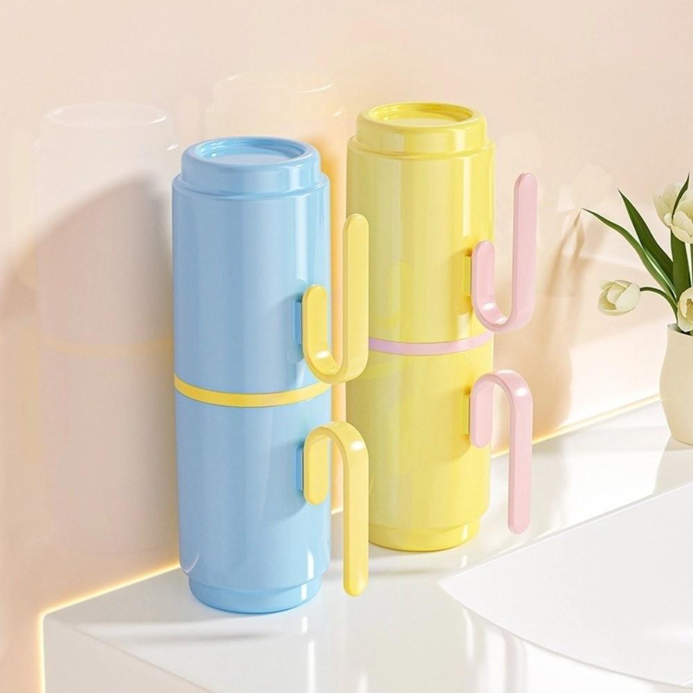 2-in-1 Mouthwash Cup Portable Wash Cup Toothpaste Bracket Toilet Cup  Student