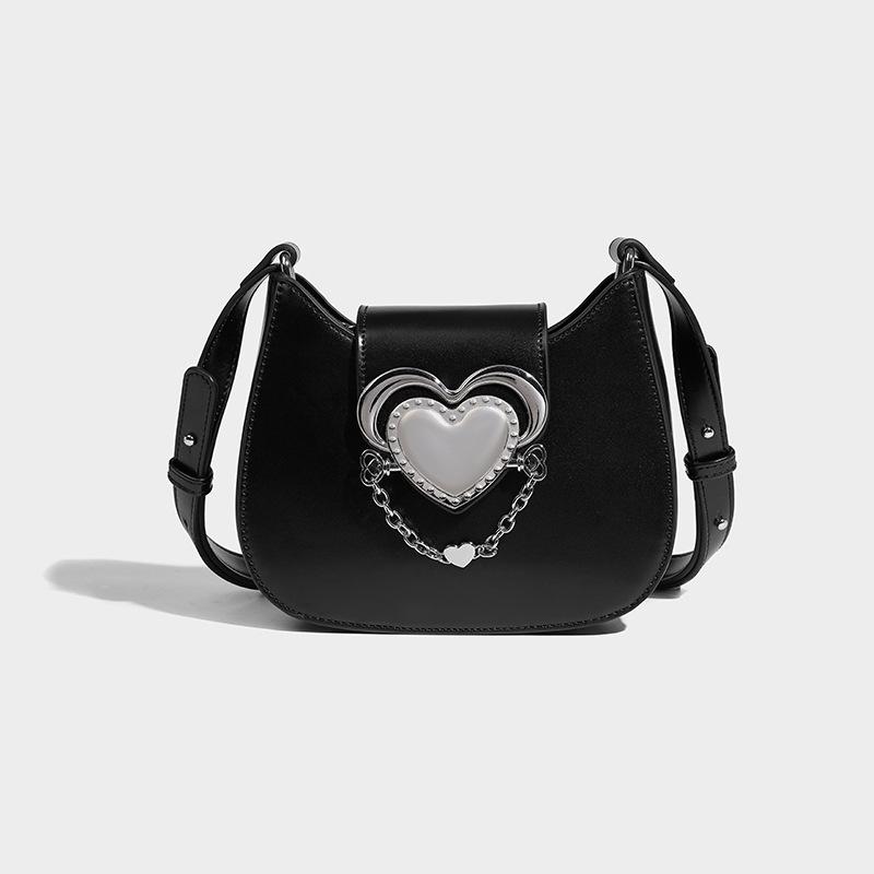 

Женская сумка через плечо Love Metal Design Sweet Cool Spicy Girls Y2K New Bag Индивидуальная универсальная стильная сумка на одно плечо подмышкой (20cm<Max Length<30cm)