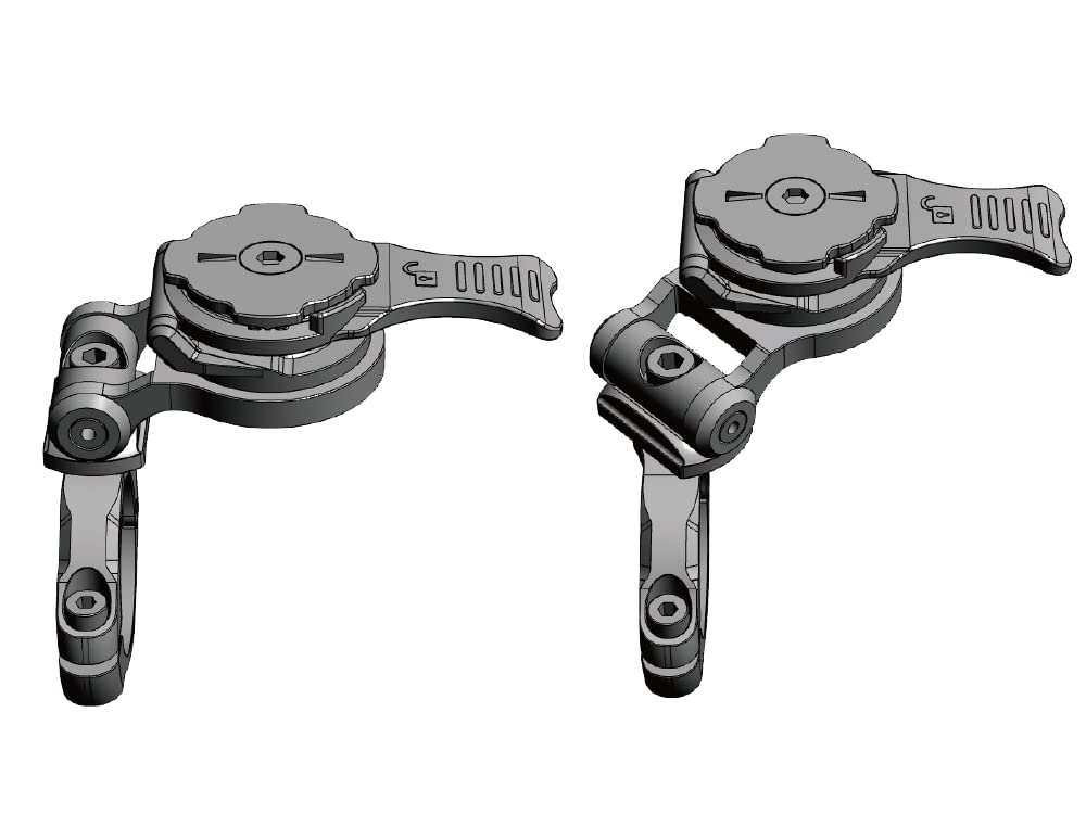 Handlebar Mount PRO Separate Dedicated Case Compatible with Handlebars of For Bicycles [RecMount Plus] [R+Bar0035] "Mount Only, Required"