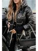 Autumn/Winter 2025 Hooded Mid-Length Cotton Coat with Three Zippers