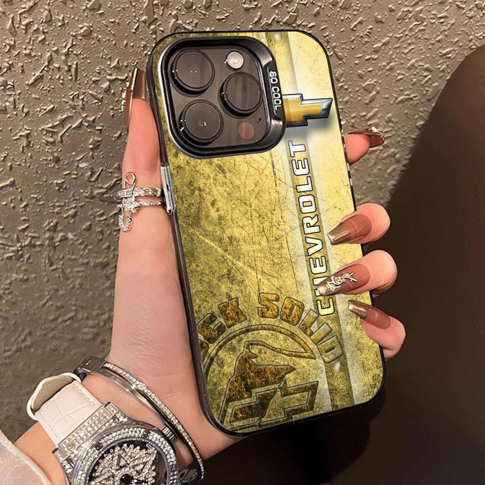 Luxury C-Corvettes Phone Case for iPhone 16 15 14 13 12 11 X XR XS 8 7 Pro Max Plus Translucent Colour Printing Cover Luxury