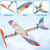 TOYANDONA 5Pcs Rubber Band Powered Aircraft Airplane Model Creative Helicopter for Kids Throwing Glider Airplane Toy for Birthday Party Favor Prize