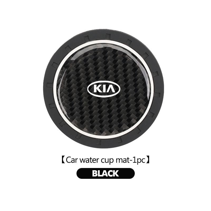 GWXN5 1/2pcs Car Silicone Coasters Water Cup Pads Non-Slip Mats For KIA Rio K5 K2 Sportage Ceed Sorento Picanto Stinger Soul