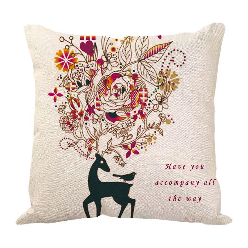 Line Pillow Cushion Cartoon Pillow Head of The Bed Sofa Waist Leaning On The Car Waist Pillow Pillow Cover Office Cushion Backrest Cushion