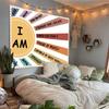 F-FUN SOUL Affirmation Tapestry 40x30inches Brave Positive Affirmations Wall Hanging Rainbow Tapestries for Office Bedroom Home Decor Dormitory