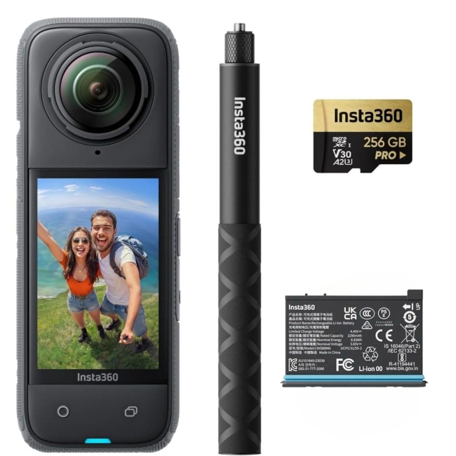 Insta360 Digitalkamera Kompakt X4 Adventure Bundle 72 Mp 360° Cmos Touchscreen Wlan - Bild 4