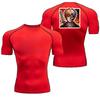 Bleach Grafik Kompressionsshirts für Herren Fitnessstudio Workout Lauf-T-Shirt Sommer Sportlich Schnelltrocknend T-Shirts Tops Kurzarm Rash Guard