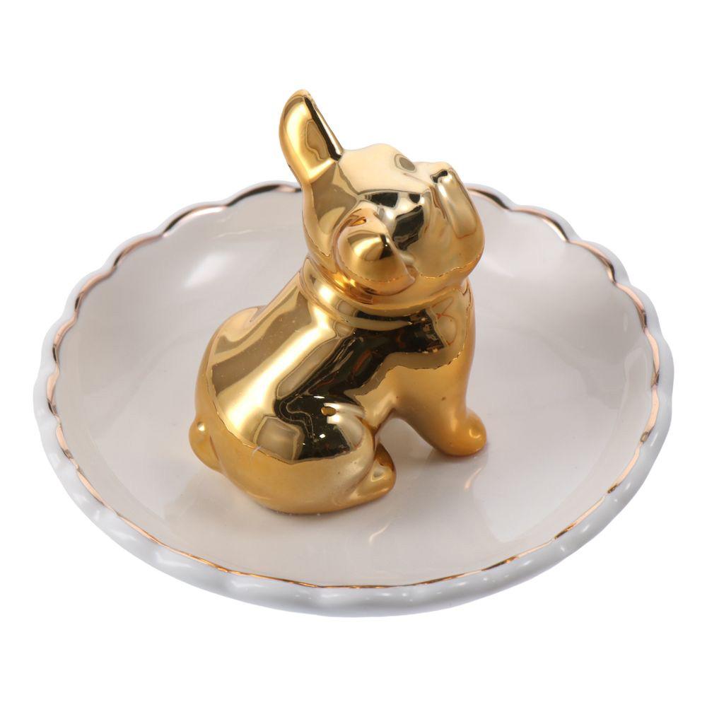 

Фарфоровый поднос для ювелирных изделий 11 см. Керамическая тарелка для безделушек. Легко чистящаяся подставка для колец. Подарок.