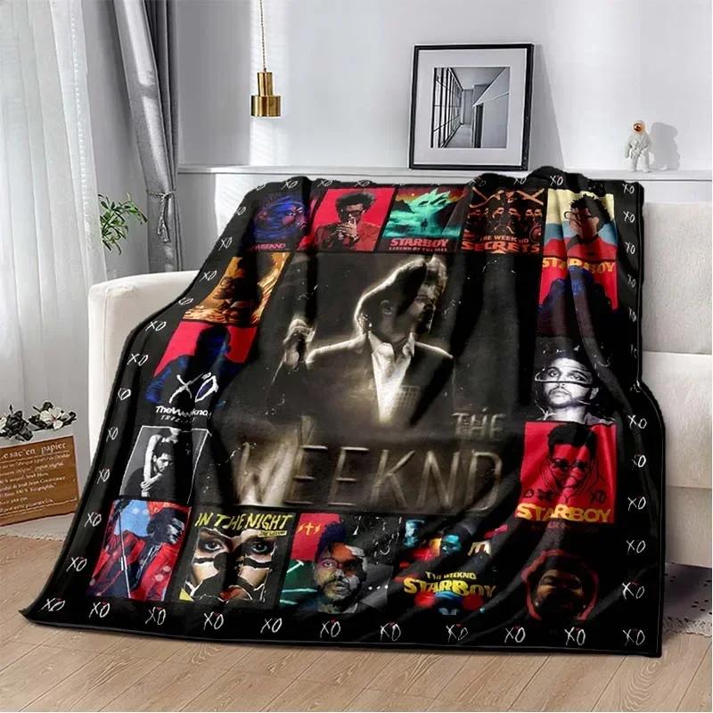 The W-Weeknd Rapper Music Album Blanket 3D Flannel Blanket Soft Throw Art For Home Decor Bedroom Sofa Naps Picnic Gifts Present