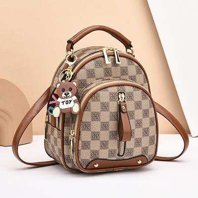Women's Bag 2025 New Versatile Backpack Trendy Fashion Backpack Polyester Shoulder Messenger Bag Portable Women's Bag Women