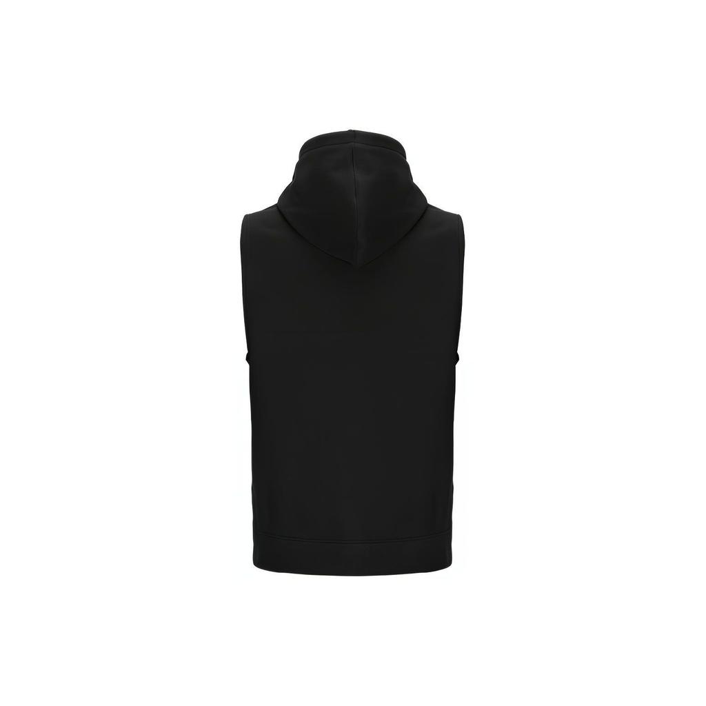 Under Armour Curry Series Solid Color Drawstring Hooded Sleeveless Basketball Vest Men Tops Black 1374301-001