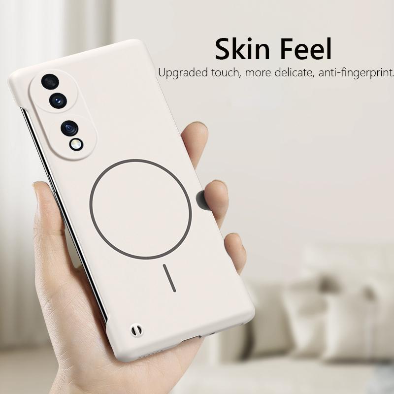 Für rahmenlose magnetische kabellose Lade-Handyhülle Für Honor 70 Honor 90 Honor70 Honor90 Schlanke harte Rückabdeckung