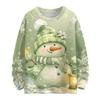 Women's Casual Long Sleeve Woolen Christmas Sweatshirt Fall  Vacation Long Sleeve Pullover
