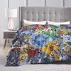 Digimon Plush Blankets Girls Boys Flannel Throw Blanket For Couch Bed Warm Soft Custom Quality Bedspread Birthday Present