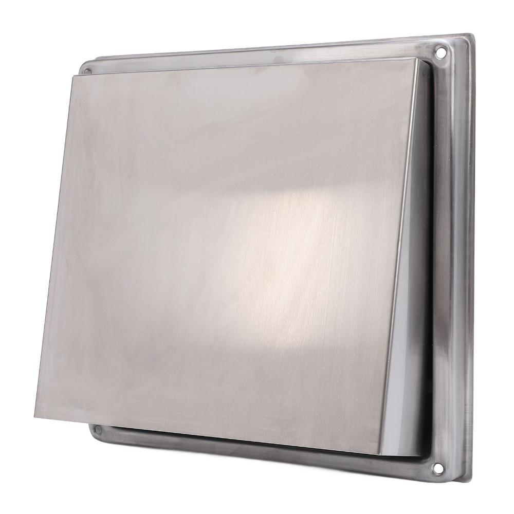 Durable Stainless Steel Dryer Vent Cover Mesh Screen Square Exterior Wall Vent Cover Exhaust Vent Hood Bathroom