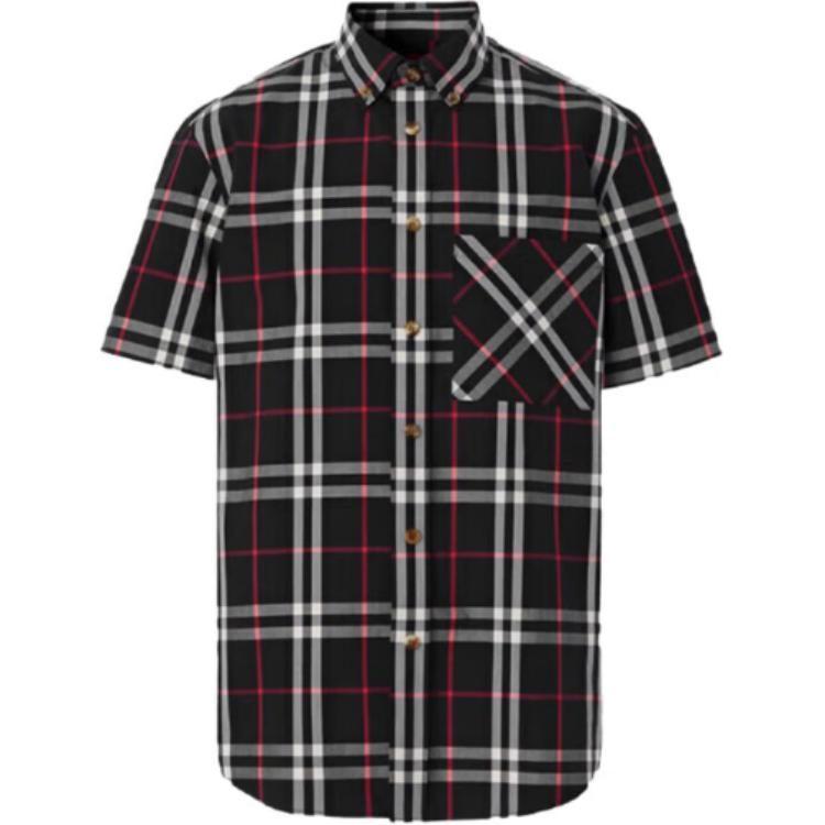 Burberry Shirt Men's Black Beige 80734101